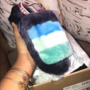 Multi Color UGG Slides